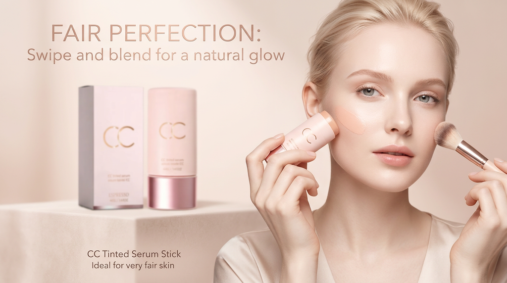 CC Color Correcting Tinted Serum, Hydrating Light Coverage Skin Tone Evener CC Cream
