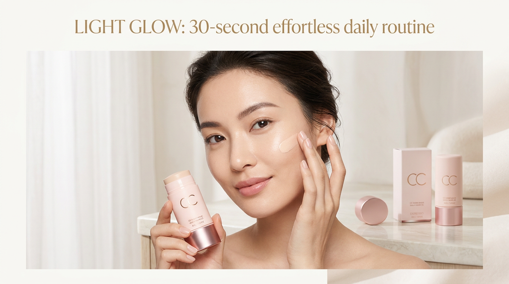 CC Color Correcting Tinted Serum, Hydrating Light Coverage Skin Tone Evener CC Cream